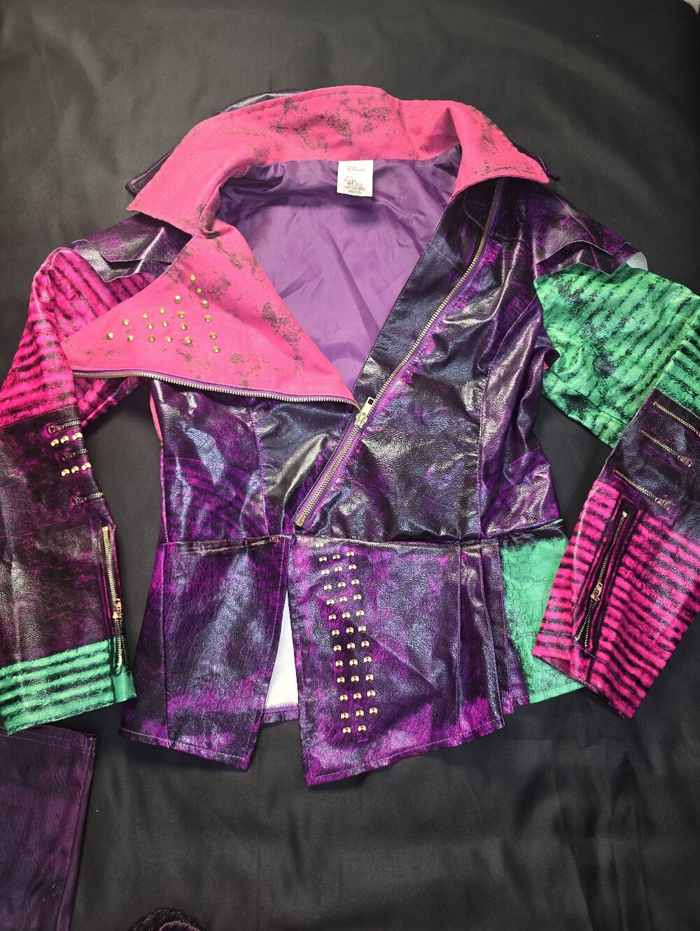 Disney Descendants Mal Costume Jacket & Leggings Size 13 / 160cm